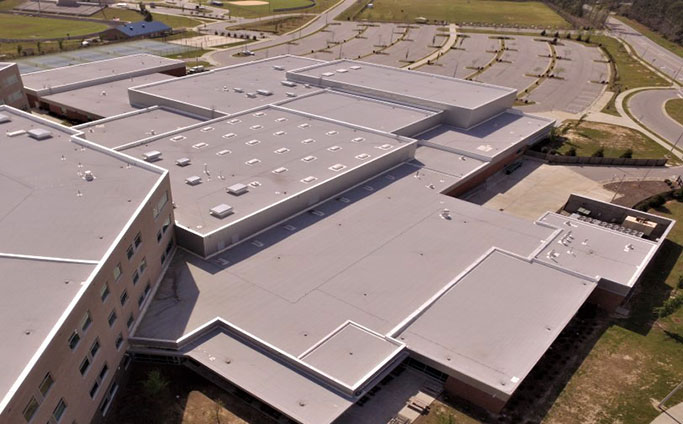 Garner High School Commercial Roof